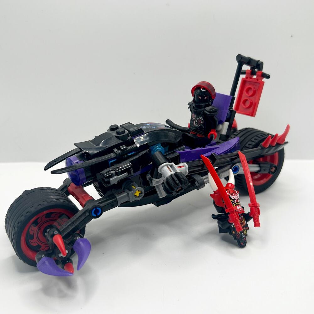 Ninjago Mr. E with Oni Mask of Vengeance Lego Minifigure and Motorcycle 99% Comp